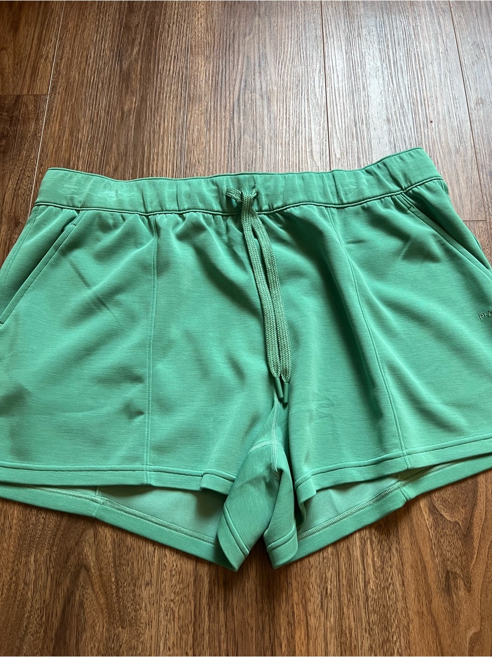 Prana Mint Green Athletic Drawstring Shorts